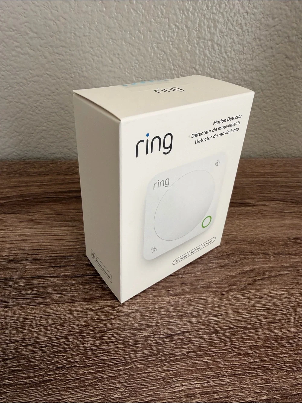 Ring 3rd Gen Motion Detector - White *New*